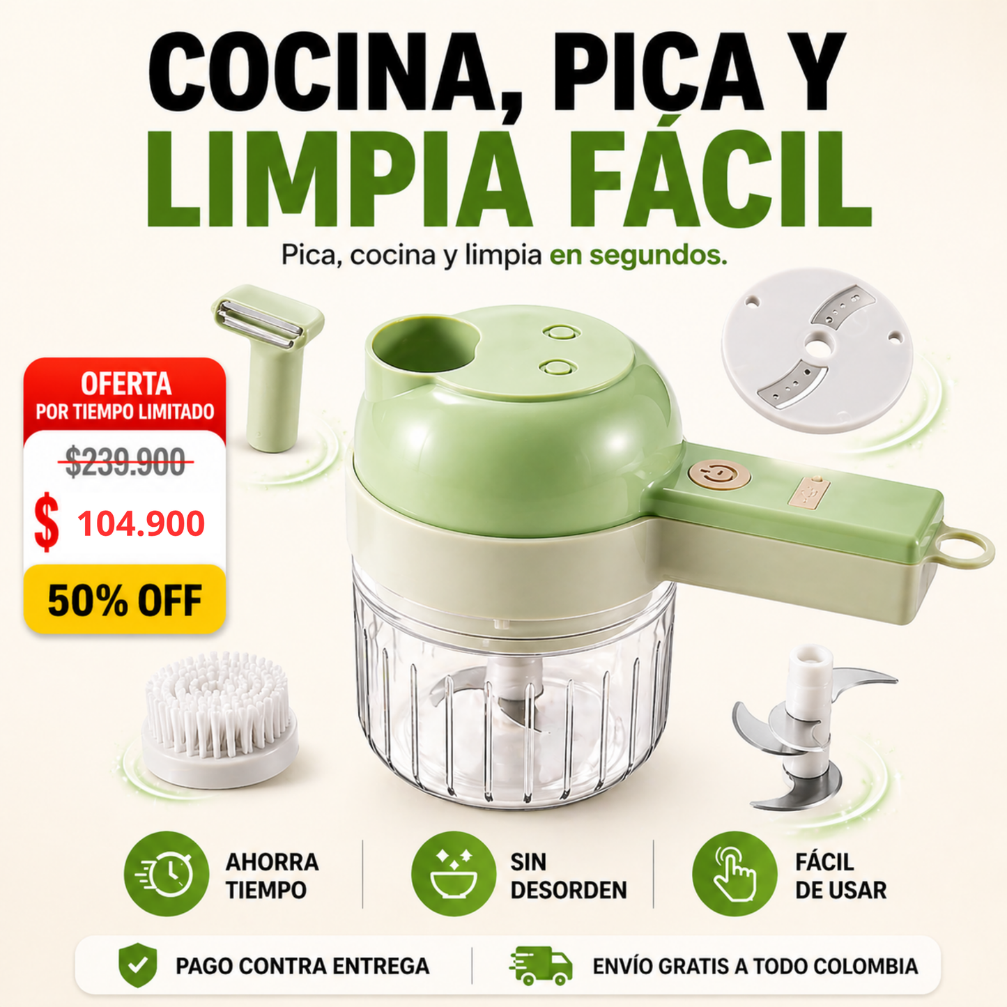 KitchenPro™ - CORTADOR ELÉCTRICO