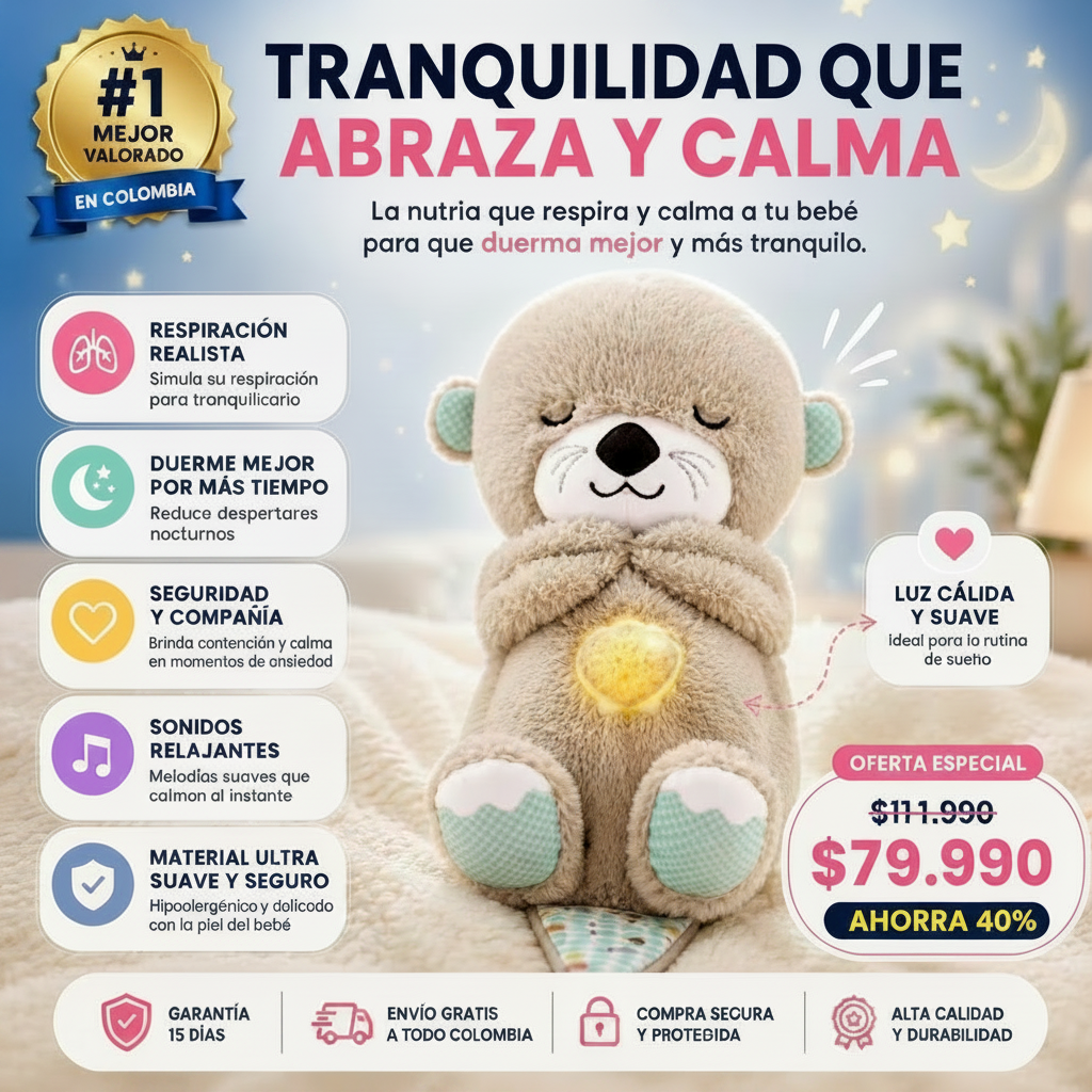 RespiNutria™ - Peluche Nutria Respiración