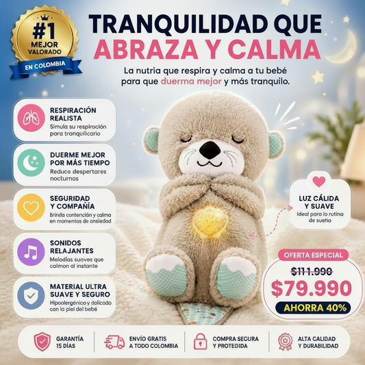 RespiNutria™ - Peluche Nutria Respiración