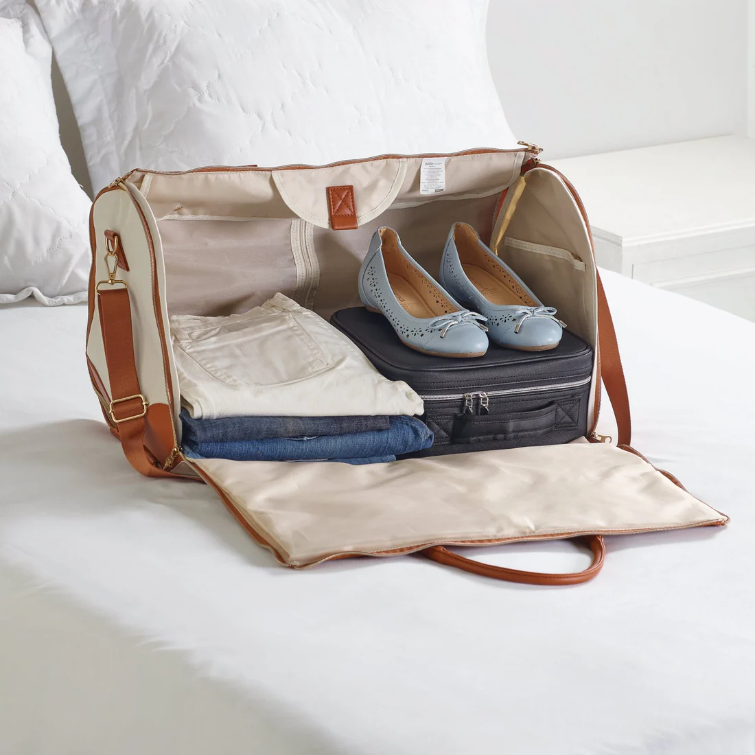 Bolso 2 en 1 con Portatrajes Integrado