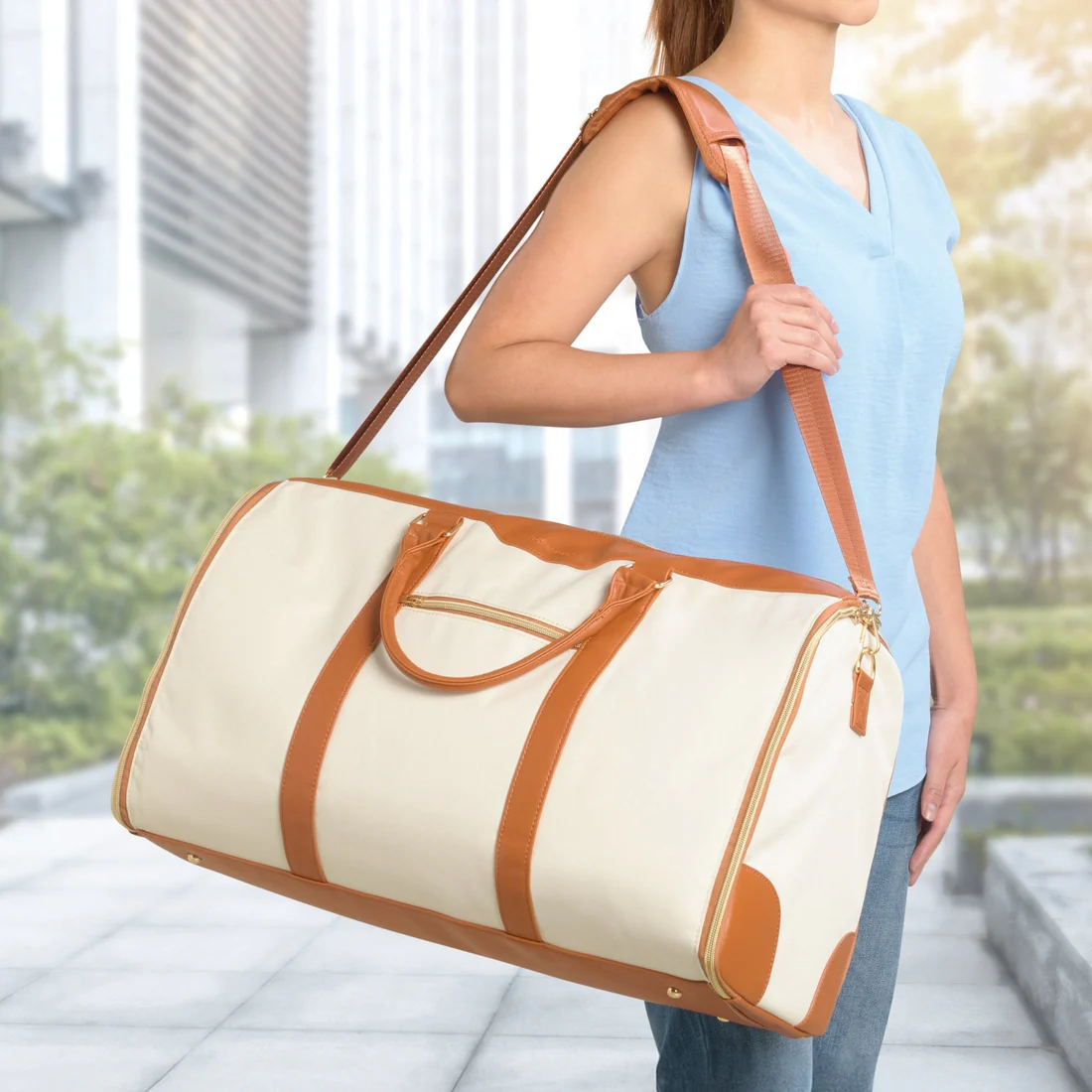 Bolso 2 en 1 con Portatrajes Integrado